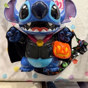 Disney Stitch Vampire Popcorn Bucket - Blue and Black